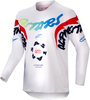 Alpinestars Racer Hana Maglia Motocross Giovanile,  bianco-rosso-blu,  dimensione M