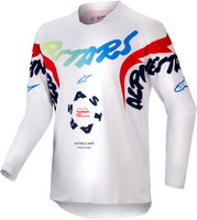 Alpinestars Racer Hana Maglia Motocross Giovanile,  bianco-rosso-blu,  dimensione M