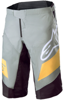 Alpinestars Racer Pantaloncini da bicicletta,  grigio-giallo,  dimensione 38