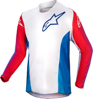 Alpinestars Racer Pneuma Maglia Motocross Giovanile,  bianco-rosso-blu,  dimensione L