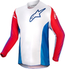 Alpinestars Racer Pneuma Maglia Motocross Giovanile,  bianco-rosso-blu,  dimensione M