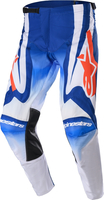 Alpinestars Racer Semi Pantaloni Motocross,  blu-arancione,  dimensione 32
