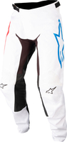 Alpinestars Racer Squad Pantaloni Motocross,  bianco-rosso,  dimensione 34