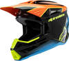 Alpinestars SM3 Fray Casco da motocross giovanile,  nero-blu-giallo,  dimensione M