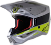 Alpinestars SM5 Bond Casco Motocross,  argento,  dimensione S