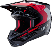 Alpinestars SM5 Honda Casco Motocross,  nero-rosso,  dimensione S per uomo