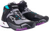 Alpinestars Stella CR-X Drystar Scarpe Moto Donna,  nero-grigio-porpora,  dimensione 46 per donne