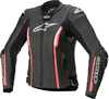 Alpinestars Stella Missile V2 Giacca in pelle da donna per moto,  nero-rosa,  dimensione 46 per donne