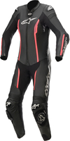 Alpinestars Stella Missile V2 One Piece Motorcycle Ladies Leather Suit,  nero-rosa,  dimensione 40 per donne