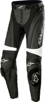 Alpinestars Stella Missile V3 Pantaloni da donna in pelle da moto,  nero-bianco,  dimensione 46 per donne