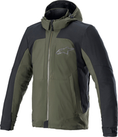 Alpinestars Stratos V2 Techshell Drystar Giacca tessile motociclistica,  nero-verde,  dimensione L