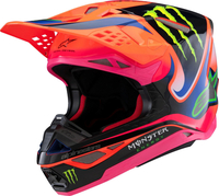 Alpinestars Supertech M10 Deegan Monster Casco da motocross,  multicolore,  dimensione S per uomo