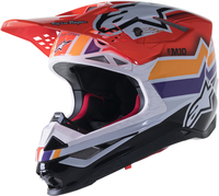 Alpinestars Supertech M10 Lee Design Casco Motocross,  rosso,  dimensione XL
