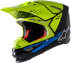 Alpinestars Supertech M8 Factory Casco Motocross,  nero-giallo,  dimensione S