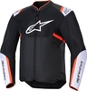 Alpinestars T-Sps Air V2 Giacca tessile da moto,  nero-bianco-rosso,  dimensione 2XL per uomo