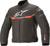 Alpinestars T-SPS Giacca tessile per moto per bambini impermeabile,  nero-rosso,  dimensione 145 cm