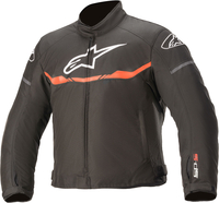 Alpinestars T-SPS Giacca tessile per moto per bambini impermeabile,  nero-rosso,  dimensione 150 cm