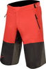 Alpinestars Tahoe Pantaloncini per biciclette,  nero-rosso,  dimensione 38