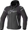 Alpinestars Zaca giacca tessile moto impermeabile,  nero-grigio,  dimensione 2XL per uomo