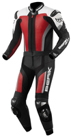 Berik Losail Abito in pelle moto in due pezzi,  nero-bianco-rosso,  dimensione 50