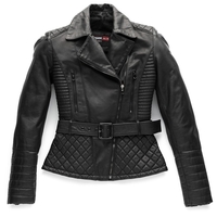 Blauer Trinity Black Giubbotto moto in pelle Ladies,  nero,  dimensione XS per donne