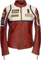 Blauer USA Anderson Giacca in pelle,  rosso,  dimensione M per uomo