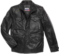 Blauer USA Michigan Giacca in pelle,  nero,  dimensione M