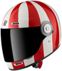 Bogotto V135 T-R3 Casco,  bianco-rosso,  dimensione M per uomo