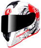 Bogotto V151 Shinee Casco,  nero-bianco-rosso,  dimensione XL per uomo