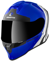 Bogotto V151 Wild-Ride Casco,  nero-bianco-blu,  dimensione XS