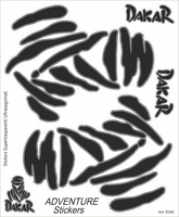 Booster Dakar Set di adesivi,  nero