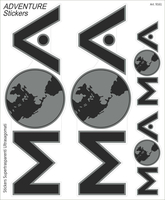 Booster MOA Set di adesivi,  nero