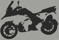 Booster Moto Planisvero Set di adesivi,  nero