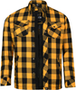 Bores Lumberjack Basic Camicia da moto,  nero-giallo,  dimensione XL per uomo