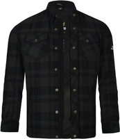 Bores Lumberjack Basic Camicia da moto,  nero-grigio,  dimensione 5XL