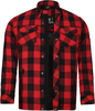 Bores Lumberjack Basic Camicia da moto,  nero-rosso,  dimensione XL per uomo
