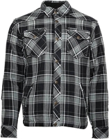 Bores Lumberjack Camicia,  nero-grigio-bianco,  dimensione XL