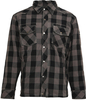 Bores Lumberjack Camicia,  nero-grigio,  dimensione XL
