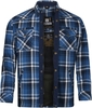 Bores Lumberjack Premium Camicia da moto,  bianco-blu,  dimensione 6XL per uomo