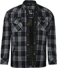 Bores Lumberjack Premium Camicia da moto,  nero-grigio-bianco,  dimensione 5XL per uomo