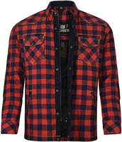 Bores Lumberjack Premium Camicia da moto,  rosso-blu,  dimensione M per uomo