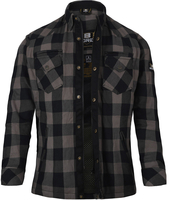 Bores Lumberjack Premium Camicia Moto Donna,  nero-grigio,  dimensione 3XL per donne