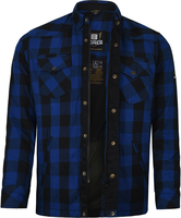 Bores Lumberjack Premium Camicia Moto,  nero-blu,  dimensione XL