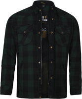 Bores Lumberjack Premium Camicia Moto,  nero-verde,  dimensione 4XL