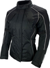 Bores Shanon Giacca tessile da moto da donna,  nero,  dimensione XS per donne
