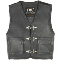 Bores Sunride 3 Gilet in pelle,  nero,  dimensione XL per uomo