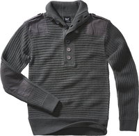 Brandit Alpin Pullover,  nero-grigio,  dimensione 2XL
