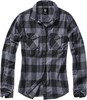 Brandit Amy Flanell Ladies Camicia,  nero-grigio,  dimensione 2XL per donne