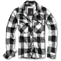 Brandit Check Camicia,  nero-bianco,  dimensione 7XL per uomo