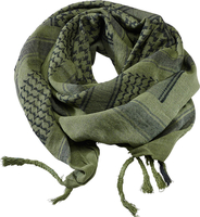 Brandit Shemag Headwear multifunzionale,  nero-verde per uomo